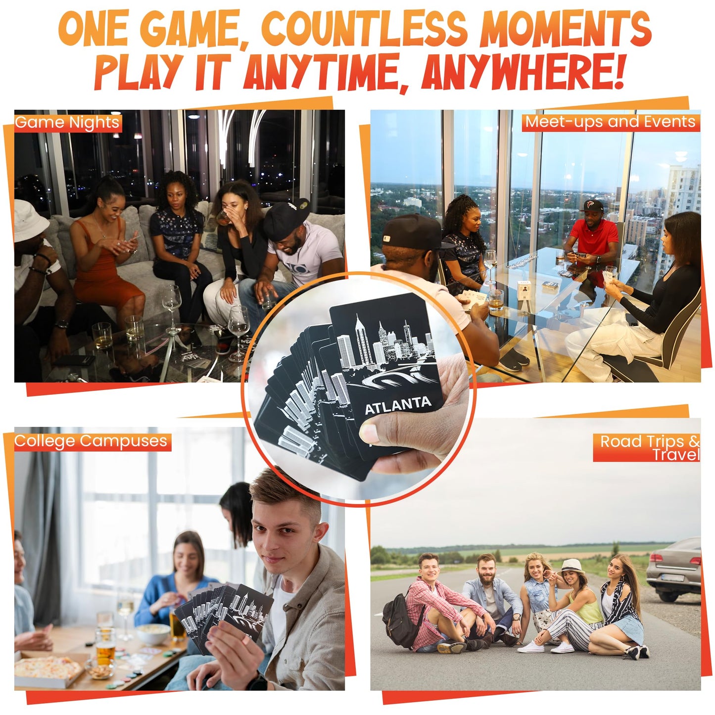 Are You From ATL? Atlanta Trivia Card Game, Adult Party Game for Locals and Visitors, ATL Culture and History Quiz Cards, Ages 18+